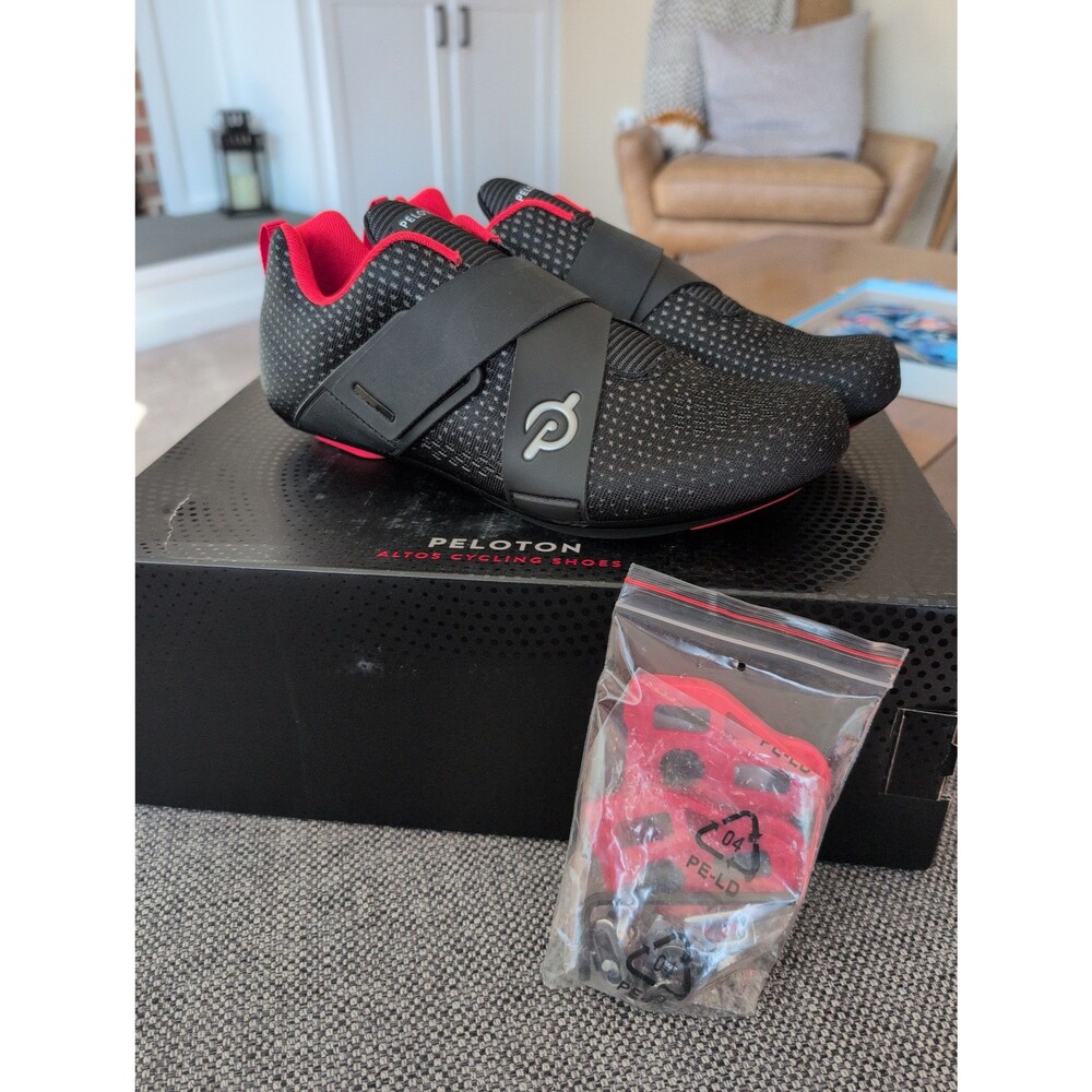 Brand new Peloton Altos cycling shoes with look delta cleats + box US women's 9